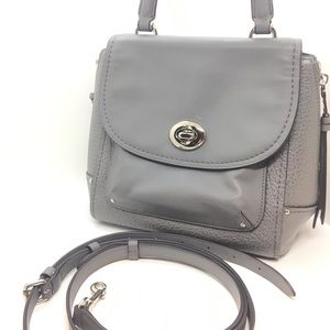 Coach Faye Backpack Convertible Crossbody Grey